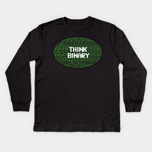 Think Binary Kids Long Sleeve T-Shirt